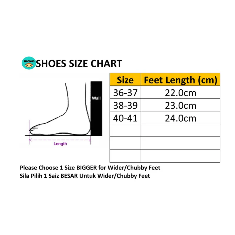 READY STOCK MOOMOO Women's DIY Sandal Women Shoes Kasut Wanita Rubber Shoes